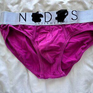 Men's Cotton Underwear -- briefs pink/purple